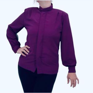 Vintage Pendleton Classic Eggplant Blouse